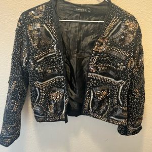 Cropped beaded jacket